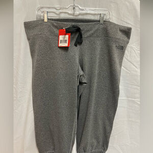 The North Face Grey Cropped Jogger Sweats for Women Sz XXL NWT